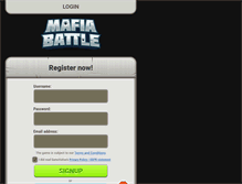 Tablet Screenshot of mafiabattle.com